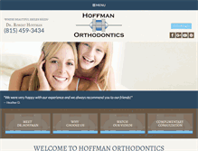 Tablet Screenshot of hoffmanorthodontics.com